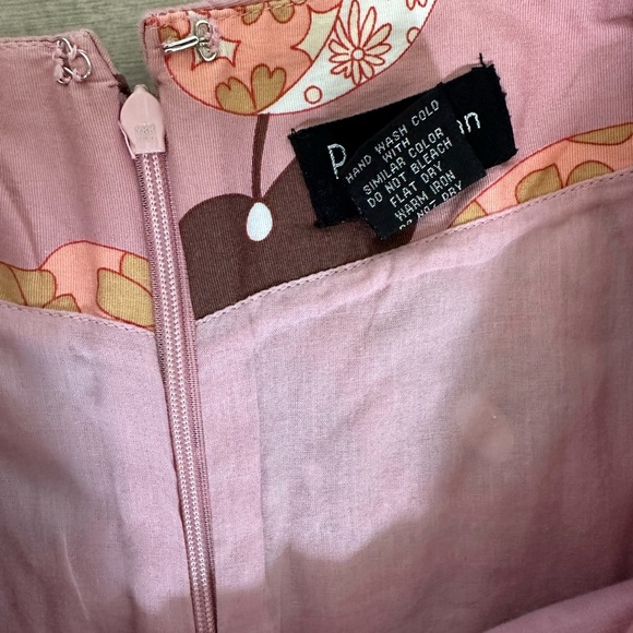 Persaman New York Pink Floral Knee Length Pencil Straight Skirt Women's Size 8 - Picture 8 of 11